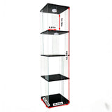 Rotatable four-layer tempered glass display cabinet,liquor cabinet,file cabinet,storage cabinet,with W3155P466748