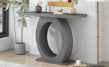 Mirod Stylish Modern Console Table with Egg-Shaped Base,Enhanced Stability and Durability,Sleek N760P214780E