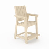 Modern Counter Chair Sleek HDPE Poly Lumber for Dining, Patio, and Garden Comfort B195P198785