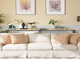 2 Pack 39.4" Narrow Console Sofa Table with Power Outlets and USB Ports, Long 25208205