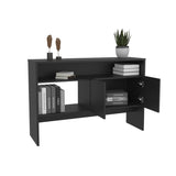 Bellagio 48.7" Wide 2-Tier Narrow Bellagio Console Table with Double-Door Cabinet B200P235872