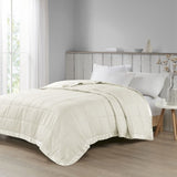 Oversized Down Alternative Blanket with Satin Trim B03598474