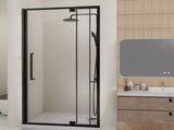 Semi-Frameless Pivot Hinged Glass Shower Door 56-60 in. W x 72 in. H,1/4
