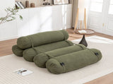 Adjustable Floor Sofa, Corduroy Lazy Sofa with Adjustable Straps for Versatile Configurations, W1170P365608
