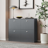 Shoe Cabinet,Hidden Slim Narrow Shoe Rack Cabinet with 4 Drawers for Entryway, 80819021