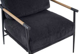 Leisure chair lounge chair velvet Black color W1805106270