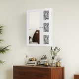 ZNTS Non Full Mirror Wooden Wall Mounted Mirror Cabinet With Photo Frame, Multi-Layer And Jewelry 62762262