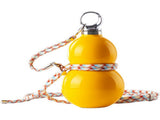Gourd Shape Insulated Tumbler with Straw 520ml Travel thermos Yellow 87914006