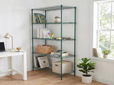 5-Layer Adjustable Display Rack Iron Household Shelf with Adjustable Feet 29.13*13.39*59.06in Forest 83121925