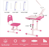 Desk for Kids Desk and Chair Set Kids Art Desk Drafting Table Desk Set with Adjustable Height, 50667401