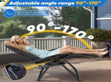 Zero Gravity Lounge Chair, Heavy-Duty Folding Recliner for Patio & Lawn with Adjustable Backrest, 98941858