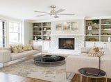 52 Inch Ultra Quiet Reversible Ceiling Fan with Light - Dimmable LED, Memory & Timer for Large Room W934P414051