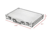 Poker Chip Set with Case, 200 Striped Chips, 2 Card Decks, 5 Dice, Dealer Button, Complete Poker 10664689