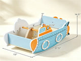 Wooden Rocking Boat Toy with Rotating Propeller, Toddler Climbing Rocker with Handrails, Indoor Play 12170886