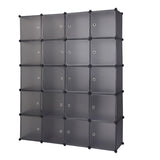 ZNTS 20 Cube Organizer Stackable Plastic Cube Storage Shelves Design Multifunctional Modular Closet 89154546