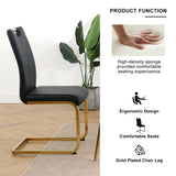 Modern dining table with PU cushion seat dining chair Living Room Chair Upholstered chair with W210P143666