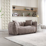 Soft beanbag chair with high resilience foam core for two people. The comfortable square recliner W1996P182154