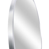 42 Inch Silver Metal Framed Round Bathrrom Mirror for Wall. W2203P304238