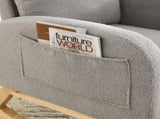 Welike 27.6"W Modern Accent High Backrest Living Room Lounge Arm Rocking Chair, Two Side W83472306