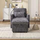 Multifunctional lazy person sofa recliner can be stored storage backrest with cell phone bracket W395P318698