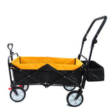 ZNTS folding wagon Collapsible Outdoor Utility Wagon, Heavy Duty Folding Garden Portable Hand Cart, Drink W22747804