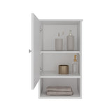 Bathbi 28" tall Medicine Cabinet with Two interior Shelves and One open Shelf B200P235833