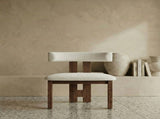 Mid-Century Modern Upholstered Dining with Solid Wood Frame, Ergonomic T-Back Accent Side B2792P598923