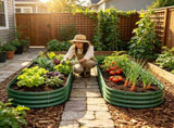 Galvanized Raised Garden Bed 8x4x1ft - Heavy Duty Metal Planter Box for Vegetables, Herbs & Flowers, W840P499242