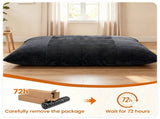 Dark Gray Convertible Corduroy Bean Bag Sofa for Adults, 76.5x55 Inch Sponge Filling Foldable 43340886