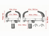Universal Wheel Lock, 2-Pack Heavy-Duty Tire Clamp, Adjustable Anti-Theft Trailer Boot, Steel 19541165