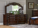 Classic Traditional 1pc Dresser of 11 Drawers Cherry Finish Formal Bedroom Furniture Carving Wood B011P168487