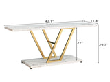 Console Table, Industrial Hallway Table for Entryway, 42 Inch Entryway Tables Narrow Sofa 71159428