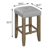 Grey and Oak Counter Height Stools B062P181306