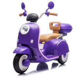 12V Kids Ride On Three-Wheel Electric Motorcycle,2WD,Cool Waterfall Light,Large Storage W1578P235069