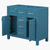 36'' Bathroon Vanity without, Modern Freestanding Single Bathroom Cabinet with 4 Drawers & 2 WF320061AAC