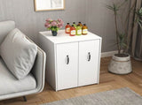 3 Tier Wooden Floor Standing Bookcase,Slide Out Drawer Storage Bookcase file cabinet,Pull Out Mobile W331P377340