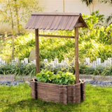 ZNTS Wooden Planter、Flower shelf 20547631