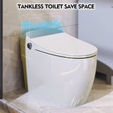 ZNTS Heated Seat Smart Toilet, One Piece Toilet, Automatic Flush Tank Less Toilet without Bidet, with WF314234AAA