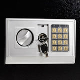 ZNTS E50EA Home Business Security Keypad Lock Electronic Digital Steel Safe Black Box & Silver Gray 64761523