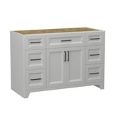 ZNTS Solid Wood 48 Inch Bathroom Vanity Without Top Sink, Modern Bathroom Vanity Base Only, Birch solid W995137333