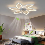 ZNTS 31Inches Ceiling Fan with Lights Remote Control Dimmable LED, 6 Gear Wind Speed Fan Light W2009119864