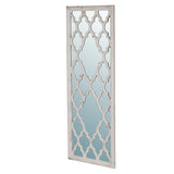 24" x 60" Distressed White Floor Mirror, Full Body Mirror for Bathroom Bedroom Living Room W2078126756