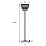 Chrome Metal Base Floor Lamp B062P153728