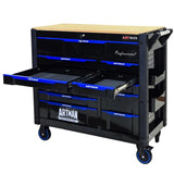 12-Layer Drawer Multi-purpose Tool Car, With Wheels, Wooden Countertops W1102P174872