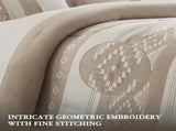 5-Piece Full/Queen Comforter 5pcs Set,Taupe B035P408734