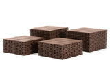 Plastic Interlocking Deck Tiles,44 Pack Patio Deck Tiles,12"x12" Square Waterproof Outdoor All 93144634