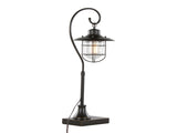 Landen 33" Contemporary Metal Task Lamp in Oil Rubbed Bronze with Clear Glass Shade from Grandview B202P224119