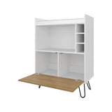 Wine Storage Bar Cabinet with Drop-Down Door and Wine Storage B062P290283