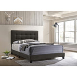 Charcoal Tufted Queen Panel Bed B062P153532