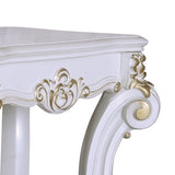 Antique Pearl End Table with Bottom Shelf B062P209125